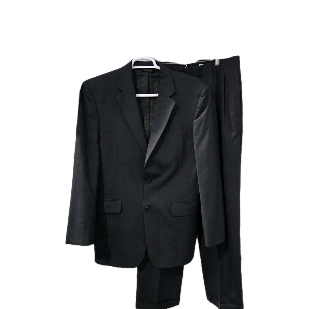 Jos A Banks  100% Wool 41L Charcoal Gray Suit Pant 33x31 Est 1905 Classy Elegant